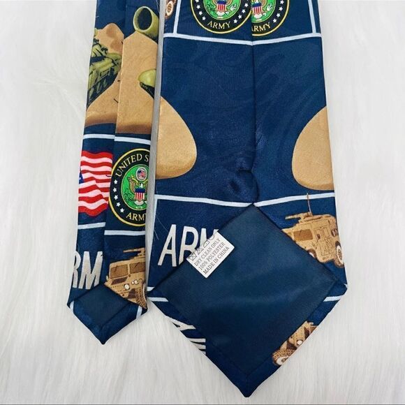 Steven Harris Mens United States Army Military Necktie Patriotic EUC - Picture 9 of 10